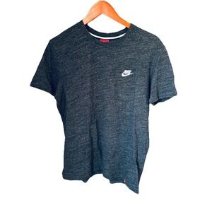 Nike‎ Essential Embroidered Swoosh Red Tag Y2K Dark Grey Shirt Small/Med Outdoor